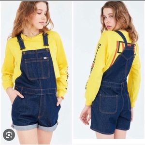 Vans Boyfriend Fit Overall Shorts Size M